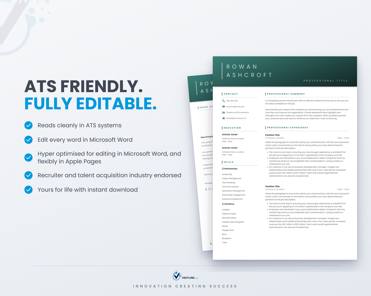Rowan Ashcroft CV template 08