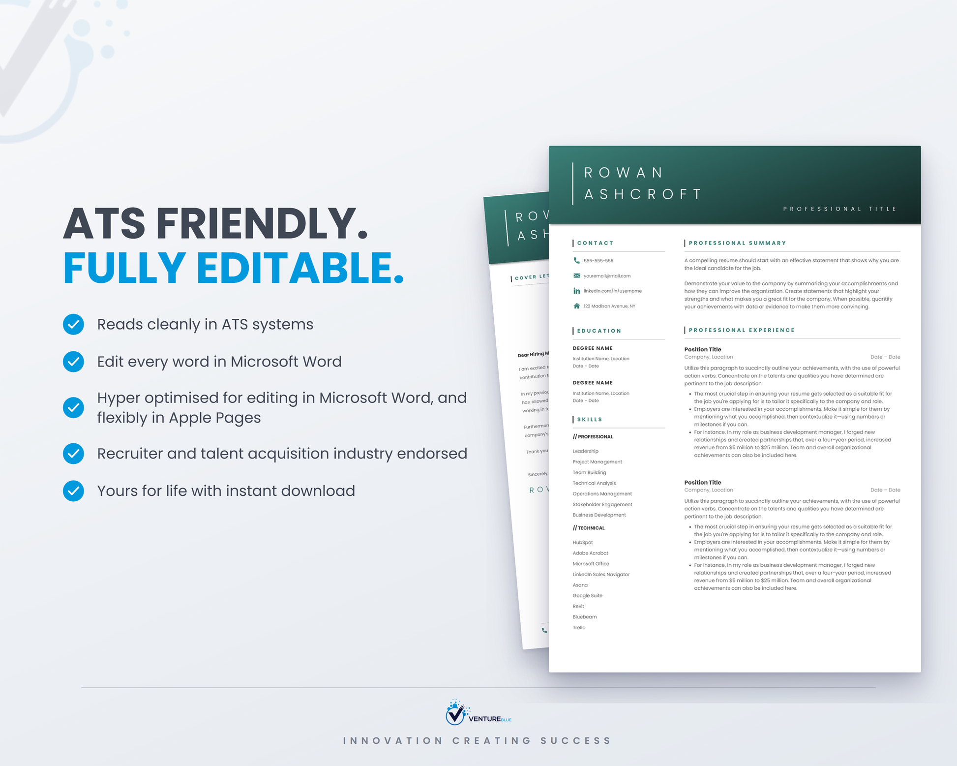 Rowan Ashcroft CV template 08