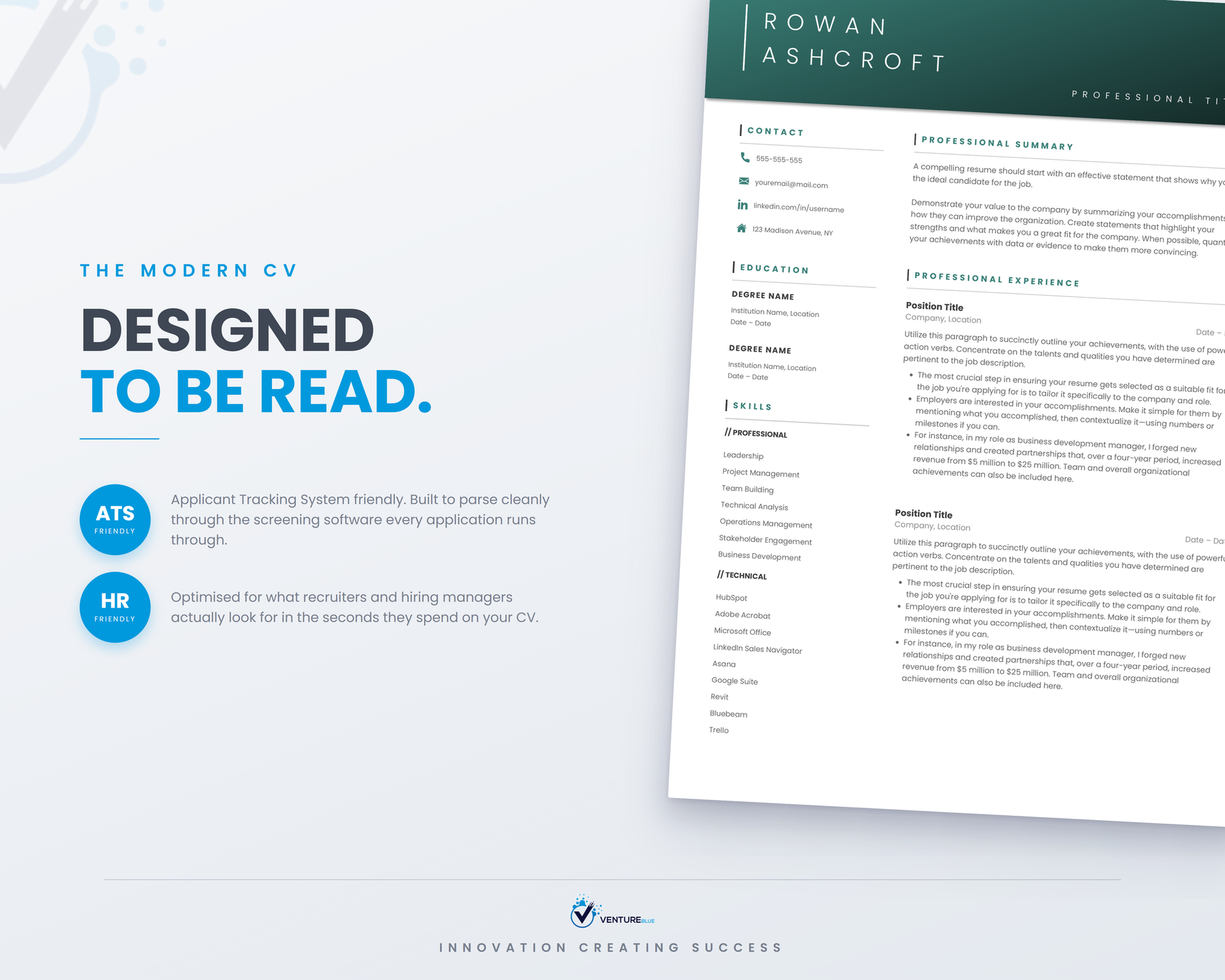 Rowan Ashcroft CV template 10