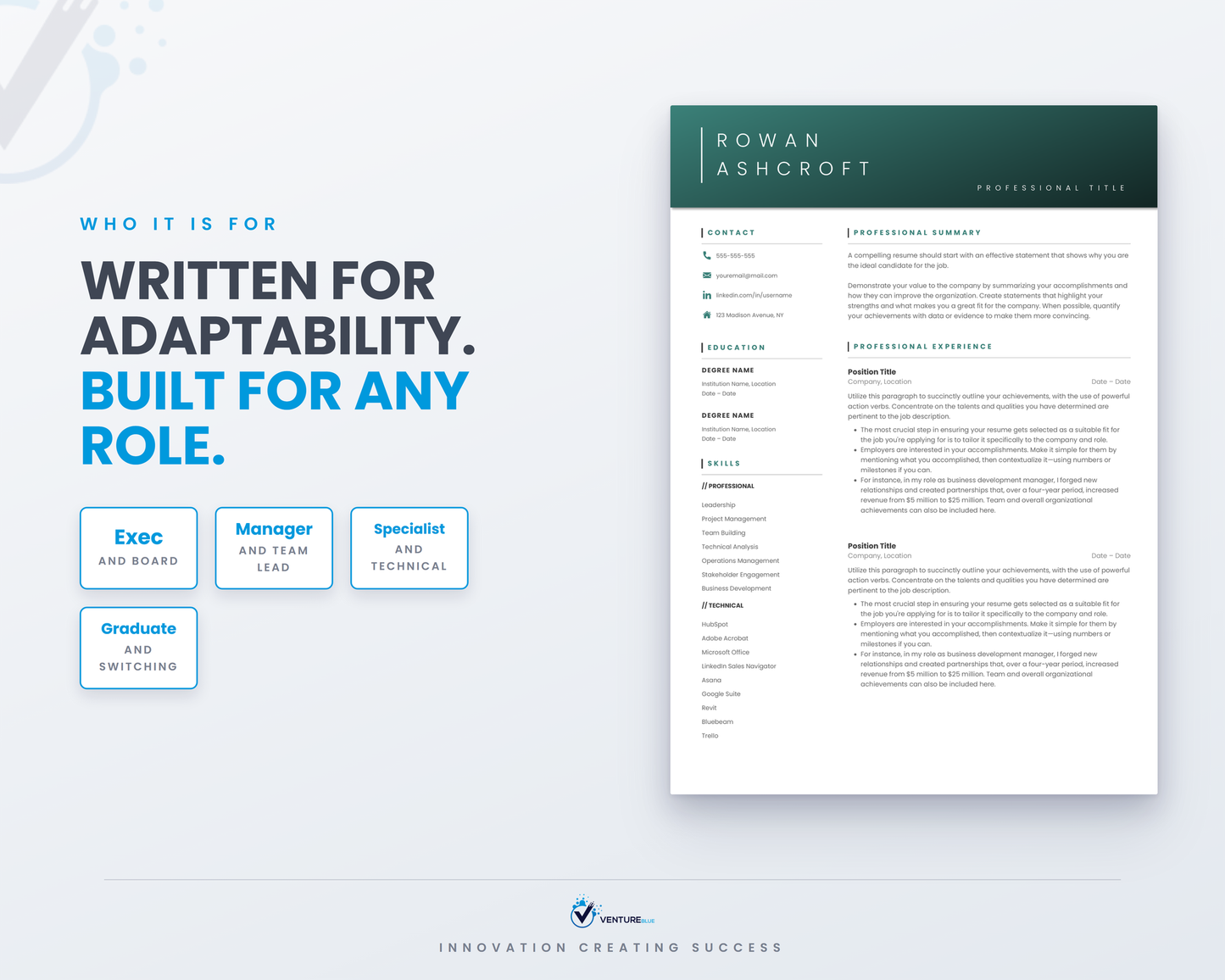 Rowan Ashcroft CV template 16