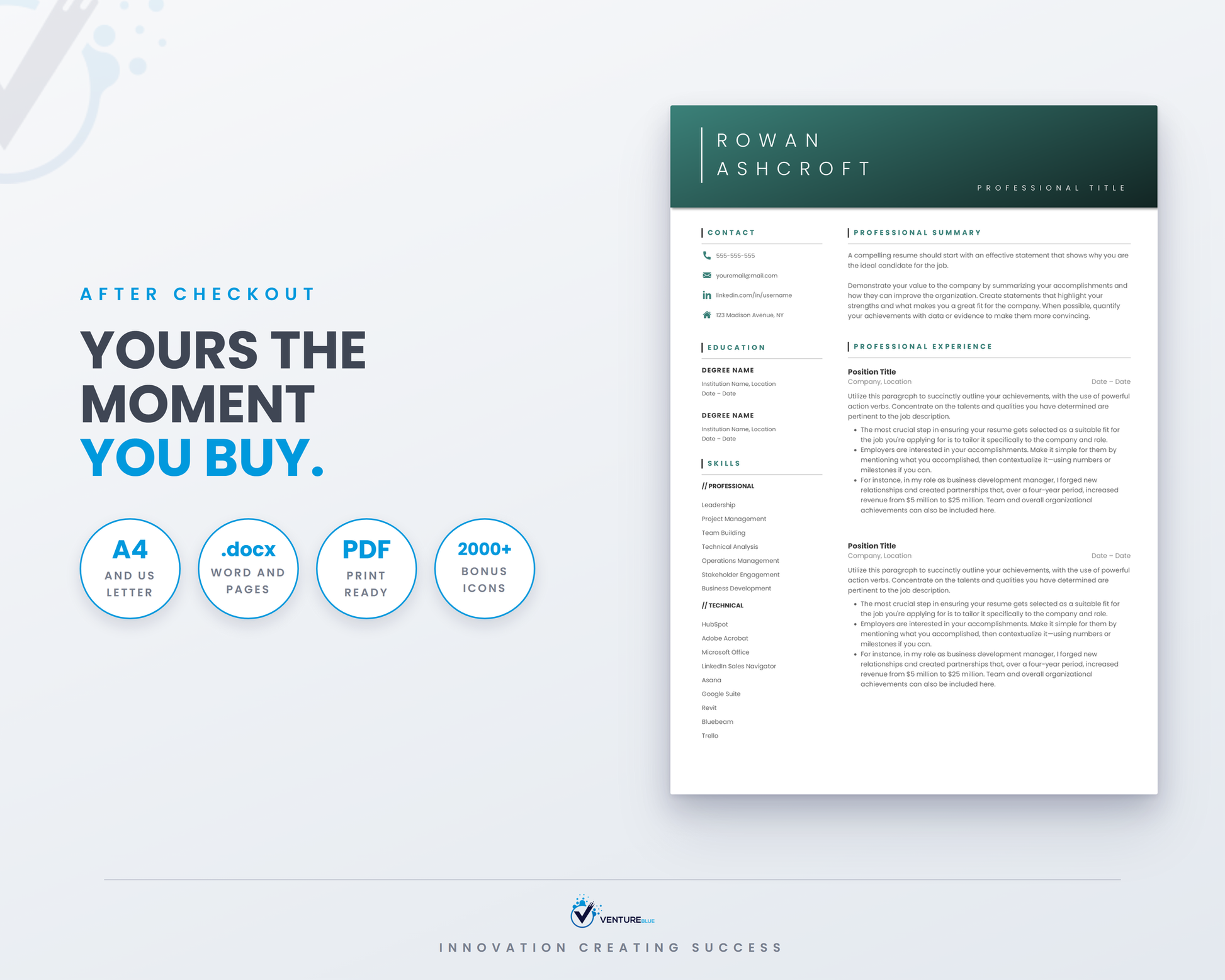 Rowan Ashcroft CV template 19