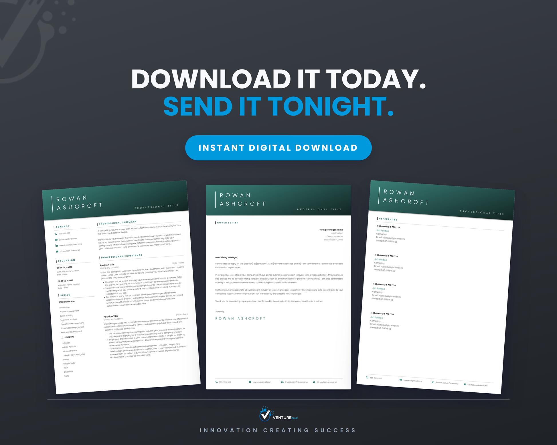 Rowan Ashcroft CV template 20