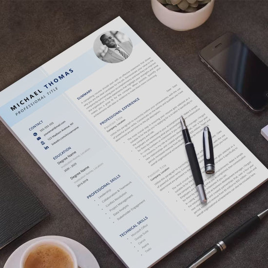 Michael Thomas CV template video