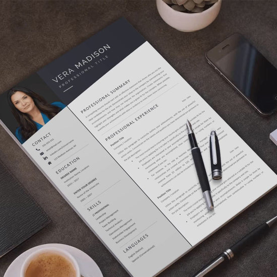 Vera Madison CV template video