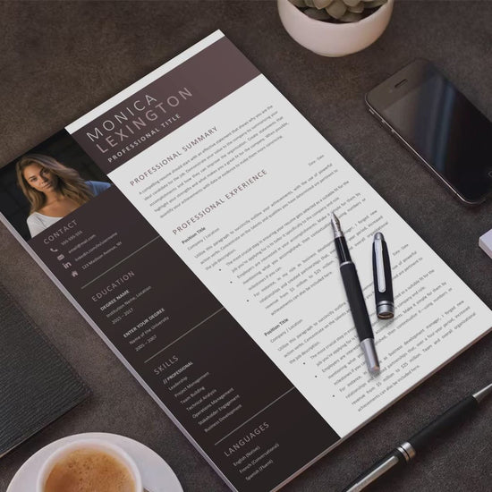 Monica Lexington CV template video