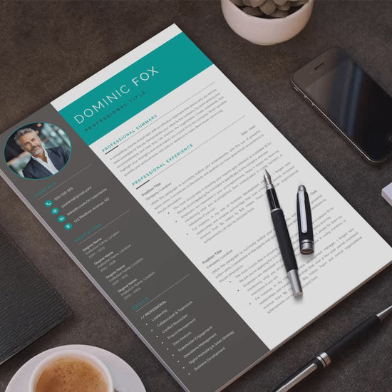 Dominic Fox CV template video