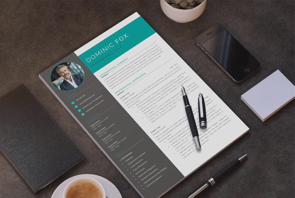 Dominic Fox CV template video
