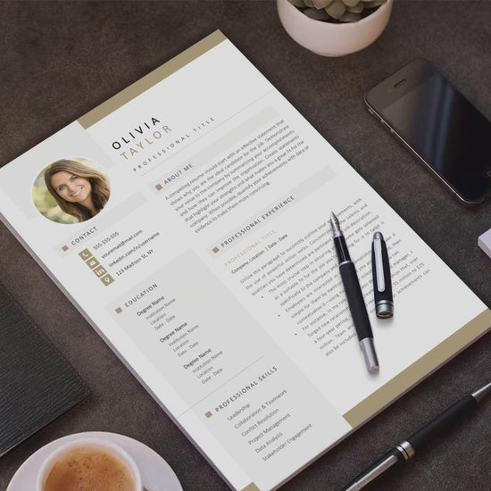 Olivia Taylor CV template video