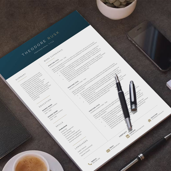 Theodore Rusk CV template video