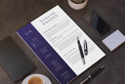 Evelyn Rhodes CV template video