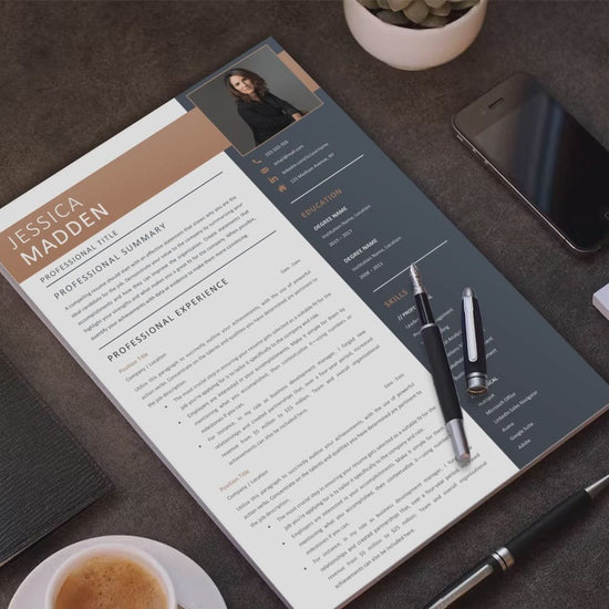 Jessica Madden CV template video