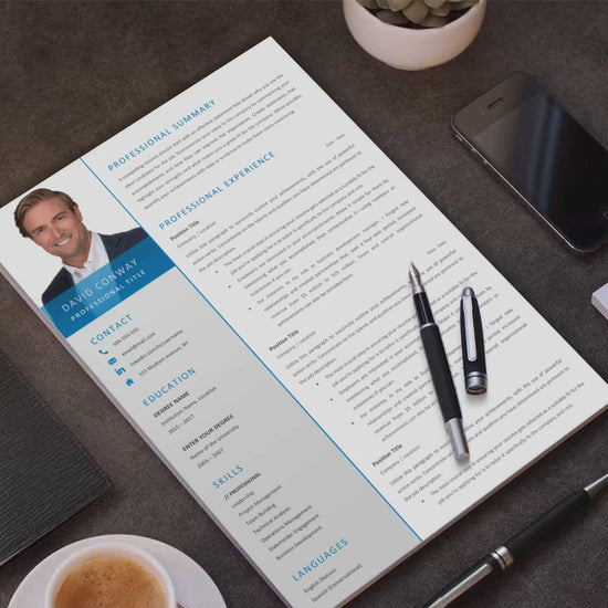 David Conway CV template video