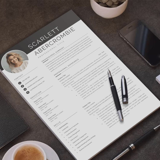 Scarlett Abercrombie CV template video
