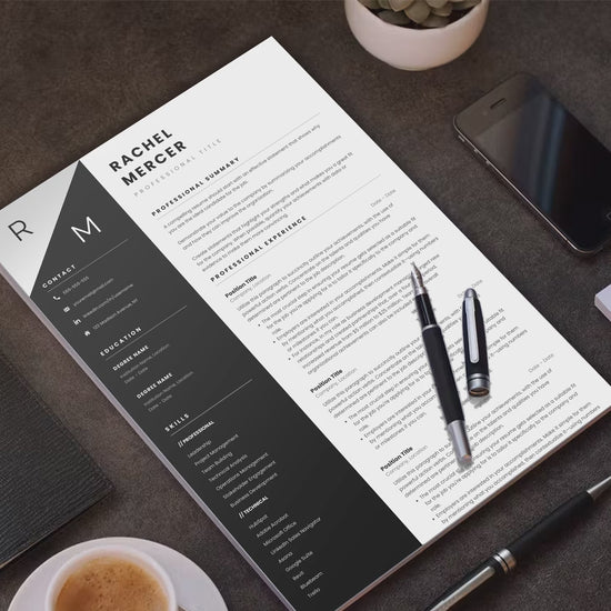 Rachel Mercer CV template video