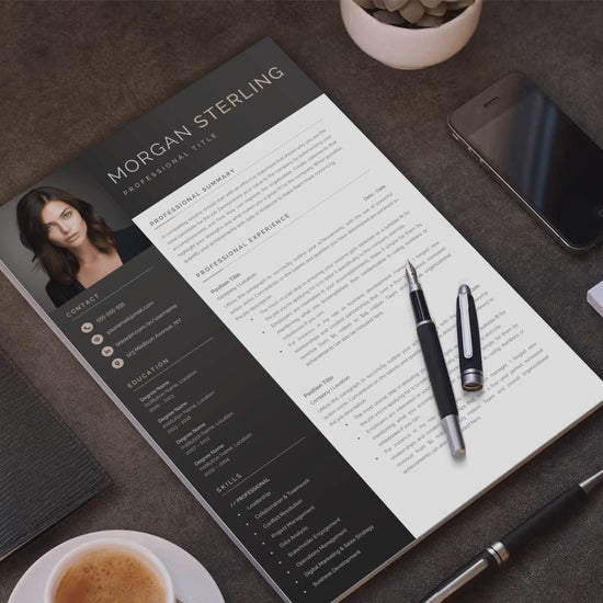 Morgan Sterling CV template video