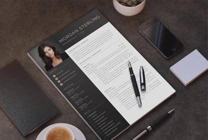 Morgan Sterling CV template video
