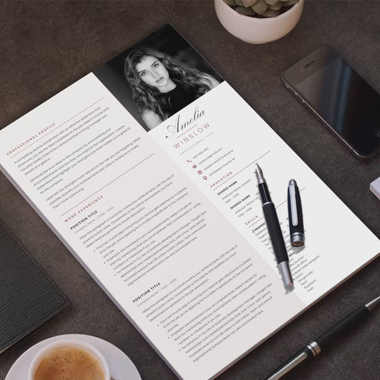 Amelia Winslow CV template video