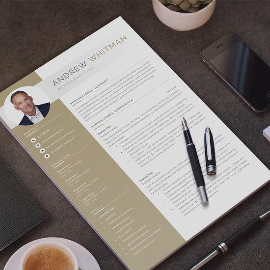 Andrew Whitman CV template scene video