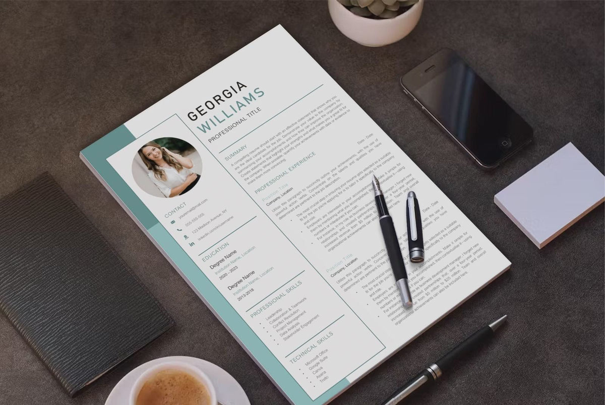 Georgia Williams CV template scene video