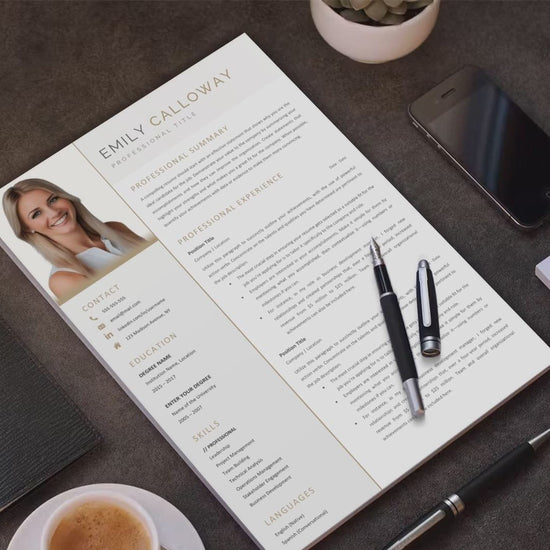 Emily Calloway CV template video