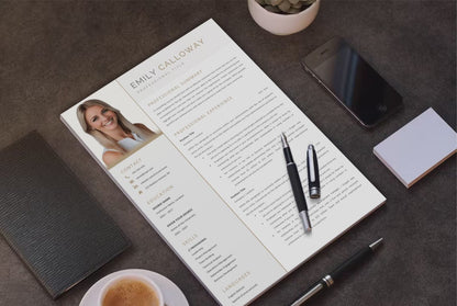 Emily Calloway CV template video